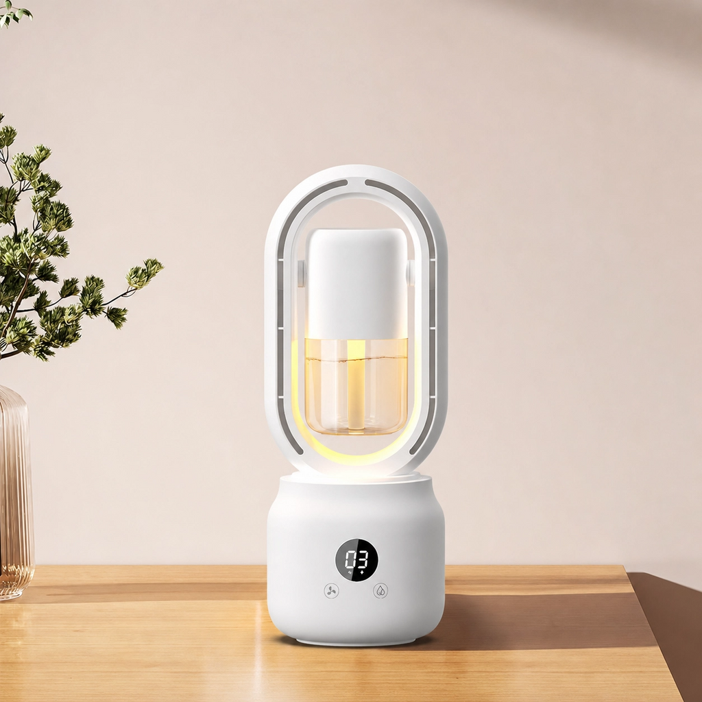 EZ Breez — Ventilateur Humidificateur 3-en-1