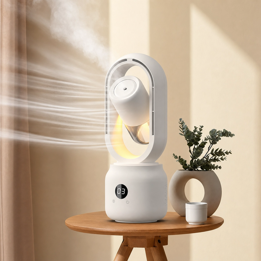 EZ Breez — Ventilateur Humidificateur 3-en-1